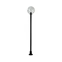Paaltoparmatuur TYPE NO 2054 rond E27 IP44, zwart mat dimbaar