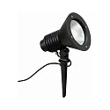 Lamp met grondpen TYPE NO 2183 met stekker, instelbaar, onbreekbaar E27 IP54, zwart mat dimbaar