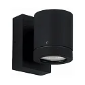 Outdoor Wall Spot Type No. 2193 - 1-side, IP54, GU10 PAR16 max. 50W, rotatable 330°, cast alu / glass, black matt