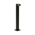 LED Path light Type No. 2228, IP44, height 70cm, 230V AC/DC, 3W 3000K 330lm, cast alu / satined, black matt