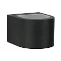 Buitenspot TYPE NO 2340 up down, rond IP44, zwart mat 