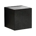 Buitenspot TYPE NO 2372 up down, hoekig IP44, zwart mat 