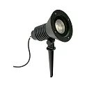 Lamp met grondpen TYPE NO 2383 met stekker, dimbaar, instelbaar IP54, zwart mat dimbaar