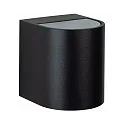 Buitenspot TYPE NO 2402 up down, rond IP44, zwart mat 