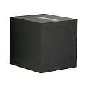 Buitenspot TYPE NO 2416 up down, hoekig IP44, zwart mat 