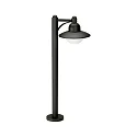 Padverlichting TYPE NO 4150 rond E27 IP44, zwart mat dimbaar