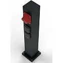 Outdoor Energy column empty Type No. 4407, IP54, max. 5 optional inserts, excl. lighting, excl. switching function, anthracite