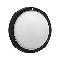 Wand- en plafondarmatuur TYPE NO 6028 rond E27 IP44, zwart dimbaar