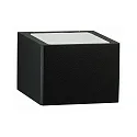 Wandarmatuur voor buitenshuis TYPE NO 6167 up down, hoekig G9 IP44, zwart mat dimbaar