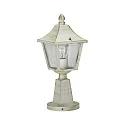 Sokkelarmatuur TYPE NO 0540 hoekig E27 IP44, goud, wit dimbaar