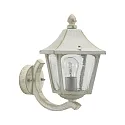 Wandarmatuur voor buitenshuis TYPE NO 1820 up, hoekig E27 IP44, goud, wit dimbaar
