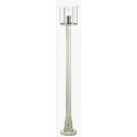 Path light Country style Vintage Type No. 4139, E27, IP44, height 116cm, E27 QA55 57W, cast alu / acrylic glass, white-gold