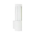 Outdoor Wall luminaire Type No. 0215 + Downlight (Type No. 0223), E27 max. 20W +  GU10 PAR16 50W, cast alu, glass, white