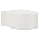 Outdoor LED Wall luminaire Type No. 0233, IP44, 230V AC/DC, 3W 3000K 330lm, cast alu / safety glass satin, white