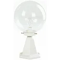 Sokkelarmatuur TYPE NO 0501 rond E27 IP44, wit dimbaar