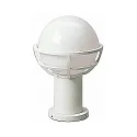 Sokkelarmatuur TYPE NO 0520 rond E27 IP44, wit dimbaar
