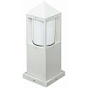 Sokkelarmatuur TYPE NO 0556 hoekig E27 IP44, wit dimbaar