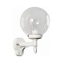 Wandarmatuur voor buitenshuis TYPE NO 0698 rond E27 IP44, wit dimbaar