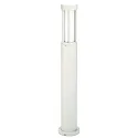 Bollard light Type No. 2043, IP44, height 90cm, E27 max. 20W (LED), cast alu / opal glass, white