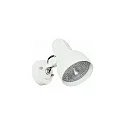 Outdoor Wall spot Type No. 2122, IP54, E27 PAR38, max. 120W, rotatable and swiveling, incl. 250cm connector cable, white