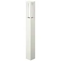 Bollard light Type No. 2266, IP44, height 90cm, E27 max. 20W (LED), cast alu / opal glass, white matt