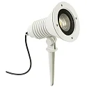 Lamp met grondpen TYPE NO 2383 met stekker, dimbaar, instelbaar IP54, wit mat dimbaar