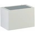 Wandarmatuur voor buitenshuis TYPE NO 6367 up down, kort IP44, wit mat 