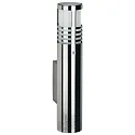 Outdoor Wall luminaire Type No. 0205, IP44, 1 flame, G9 QT14 max. 40W, stainless steel / borosilicate glass satined