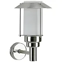 Wandarmatuur voor buitenshuis TYPE NO 0237 1-voudig, met omslag E27 IP44, rvs dimbaar