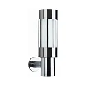 Wandarmatuur voor buitenshuis TYPE NO 0239 cilindrisch E27 IP44, rvs dimbaar