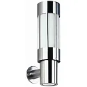 Wandarmatuur voor buitenshuis TYPE NO 0243 cilindrisch, met LED-spot E27 IP44, rvs dimbaar