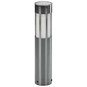 Sokkelarmatuur TYPE NO 0505 cilindrisch E27 IP44, rvs dimbaar