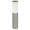 Sokkelarmatuur TYPE NO 0545 cilindrisch E27 IP44, zilver mat