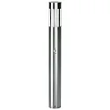 Lichtpaal TYPE NO 2246 cilindrisch, met bewegingsmelder E27 IP44, rvs dimbaar