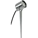 Lamp met grondpen TYPE NO 2112 draaibaar, met stekker, onbreekbaar IP54, rvs 
