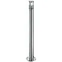 Bollard light Type No. 2244, IP44,height 70cm, G9 QT14 max. 40W, stainless steel / borosilicate glass satined