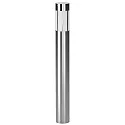 Lichtpaal TYPE NO 2246 cilindrisch E27 IP44, rvs dimbaar