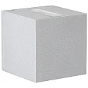 Buitenspot TYPE NO 2370 up down, hoekig IP44, zilver mat 