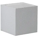 Buitenspot TYPE NO 2372 up down, hoekig IP44, zilver mat 