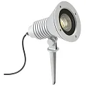 LED Spießstrahler Type No. 2383, IP54, 29W 3000K 4480lm 30°, rotatable, swiveling, dimmable, cast alu / glass, silver matt