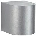 Buitenspot TYPE NO 2402 rond, tweezijdig IP44, zilver mat 