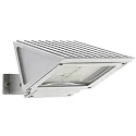 Paneelspot TYPE NO 2411 draaibaar, dimbaar, onbreekbaar IP54, zilver mat dimbaar