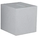 Buitenspot TYPE NO 2416 hoekig, tweezijdig IP44, zilver mat 