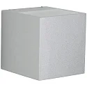 Buitenspot TYPE NO 2417 hoekig, tweezijdig IP44, zilver mat 