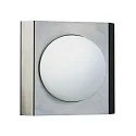 Outdoor Wall luminaireType No. 6112, IP44, square, cover half round, E27 QA55 max. 57W, stainless steel