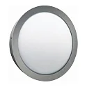 Outdoor Wall and Ceiling luminaire Type No. 6174, IP44, Ø 28cm, E27 QA55 max. 57W, stainless steel / opal glass