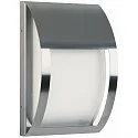 Wandarmatuur voor buitenshuis TYPE NO 6178 halfrond E27 IP44, rvs mat dimbaar