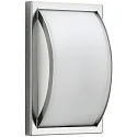 Outdoor Wall and Ceiling luminaire Type No. 6282, body flat / cover convex, IP44, E27 QA55 max. 57W, stainless steel
