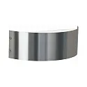 Wandarmatuur voor buitenshuis TYPE NO 6342 up down, halfrond, medium IP44, rvs mat dimbaar
