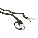Aansluitleiding PLUG-N-PLAY 2-voudig, met open Kabel, zwart 250cm